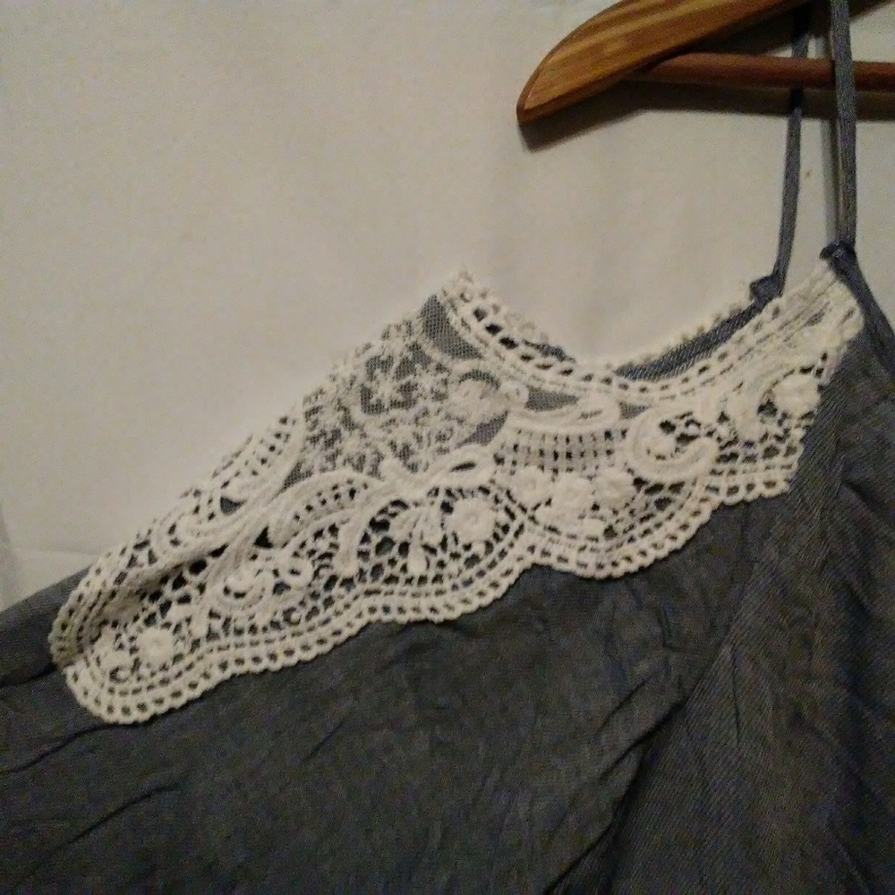 W5 Top Women's Sz M Boho Cold Shoulder Tunic Shirt - Picture 7 of 9